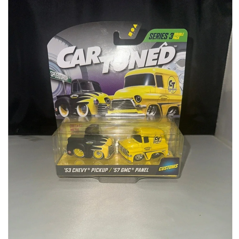 Car Tuned Series 3 Double Pack 53 Chevy Pickup 57 GMC Panel Diecast MGA‎ Customs